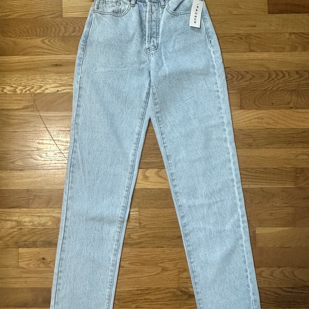 PacSun Light Wash Straight Leg Dad Jeans Size 22